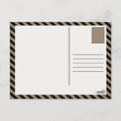 Jaar van de Paarden 2014 (hout) Feestdagenkaart (Achterkant)