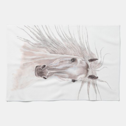 Jaar van de paarden 2014 theedoek (Horizontaal)