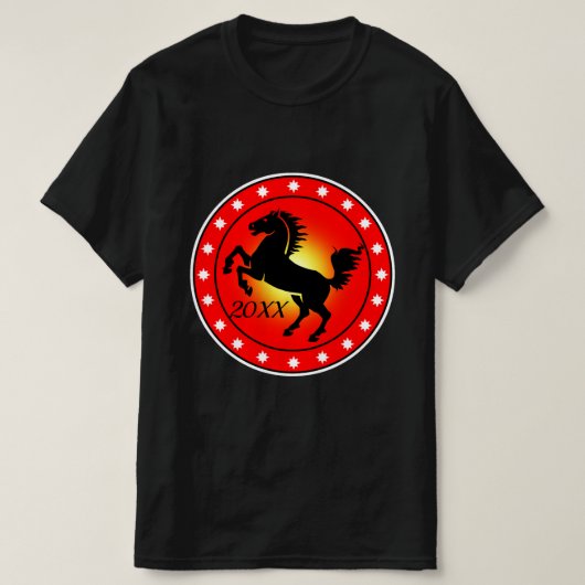 Jaar van de paarden t-shirt (Design voorkant)