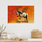 Jaar van de paardendruk poster (Keuken)