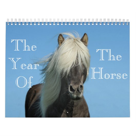 Jaar van de paardenkalender kalender (Hoes)