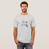 Jaar van de paardenkalligrafie t-shirt (Voorkant volledig)