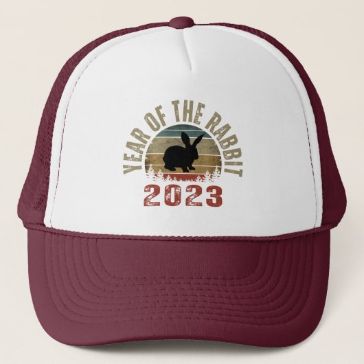 JAAR VAN DE RABBIT 2023 TRUCKER PET (Voorkant)