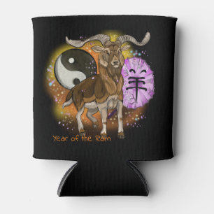 Jaar van de Ram Chinese Zodiac Blikjeskoeler