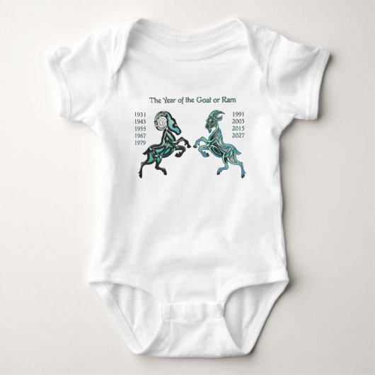 Jaar van de Ram/Goat Romper (Voorkant)