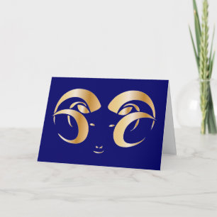 Jaar van de Ram/Schapen Feestdagen Kaart