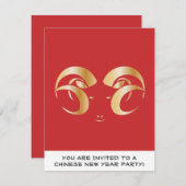 Jaar van de Ram/Schapen Kaart (Voorkant / Achterkant)