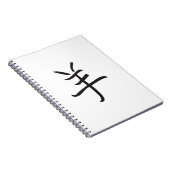 Jaar van de Ram/Sheep Chinese Lettering Notitieboek (Rechterzijde)