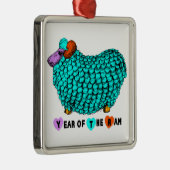 Jaar van de Ram Sheep of Goat - Metalen Ornament (Rechts)