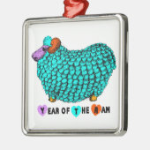 Jaar van de Ram Sheep of Goat - Metalen Ornament (Links)