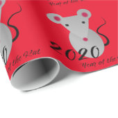 Jaar van de Rat 2020 Cadeaupapier (Rol Hoek)
