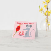 Jaar van de Rat 2020 Kaart (Gele Bloem)