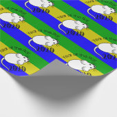 Jaar van de Rat 2020 muis met tekst Cadeaupapier (Hoek)