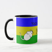 Jaar van de Rat 2020 muis met tekst Mok (Links)