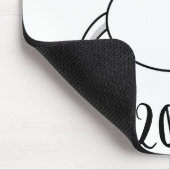 Jaar van de Rat 2020 muis met tekst Muismat (Hoek)