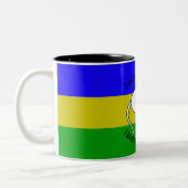 Jaar van de Rat 2020 muis met tekst Tweekleurige Koffiemok (Links)