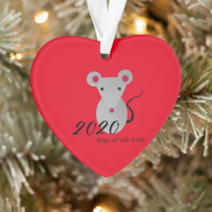 Jaar van de Rat 2020 Ornament