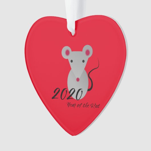 Jaar van de Rat 2020 Ornament (voorkant)