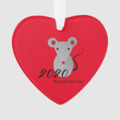 Jaar van de Rat 2020 Ornament (voorkant)