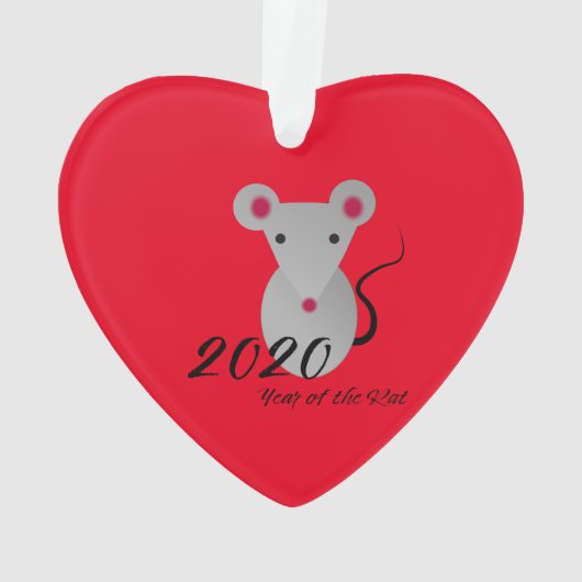 Jaar van de Rat 2020 Ornament (achterkant)