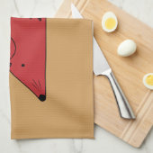 Jaar van de Rat 2020 Theedoek (Quarter Fold)