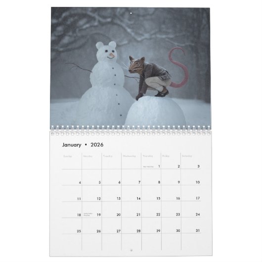 Jaar van de Rat 2024 Kalender (Jan 2026)