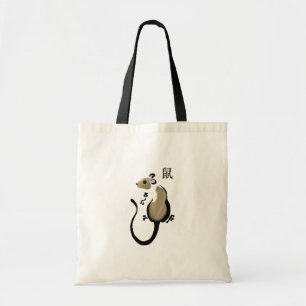 Jaar van de Rat - aziatische rattenzak Tote Bag