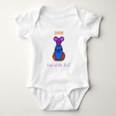 Jaar van de RAT-Baby Romper (Voorkant)