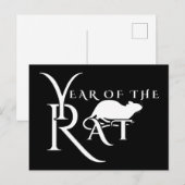 Jaar van de rat briefkaart (Voorkant / Achterkant)