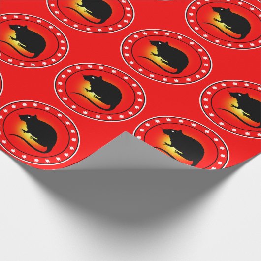 Jaar van de Rat Cadeaupapier (Hoek)