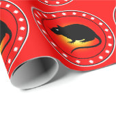 Jaar van de Rat Cadeaupapier (Rol Hoek)