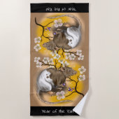 Jaar van de Rat Chinese Zodiac Strandlaken (Voorkant)