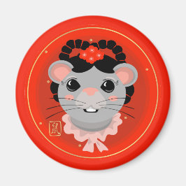 Jaar van de Rat Cutie Magneet