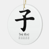 Jaar van de Rat Keramisch Ornament (Links)