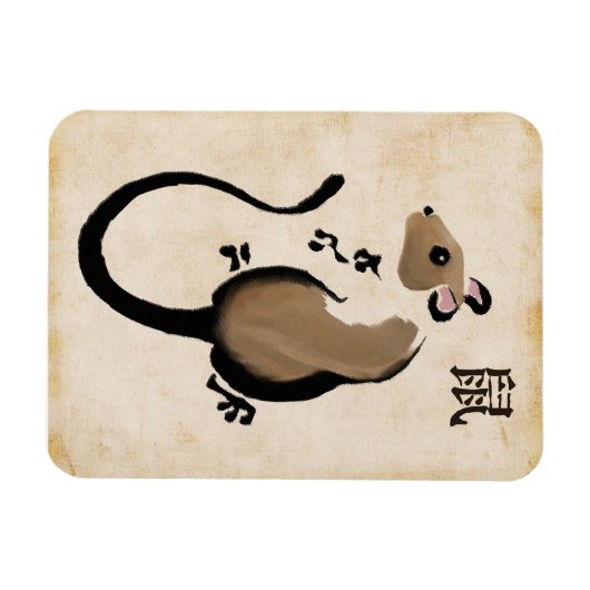 Jaar van de Rat Magneet (Horizontaal)