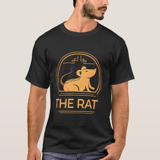 Jaar van de Rat Shirt Chinees Nieuwjaar RAT 2020 F (Voorkant)