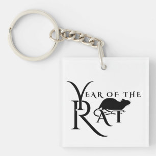 Jaar van de rat sleutelhanger