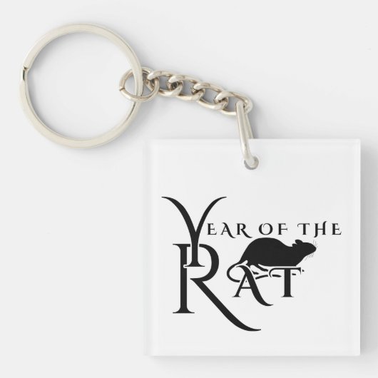 Jaar van de rat sleutelhanger (voorkant)