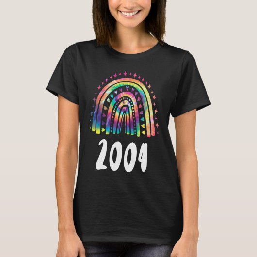 Jaar van de regenboog 2004 geboortedag t-shirt (Voorkant)