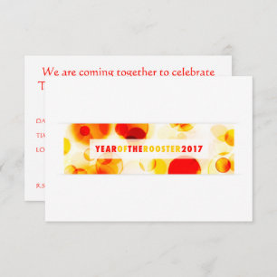 jaar van de rooster 2017 ( bokeh ) kaart
