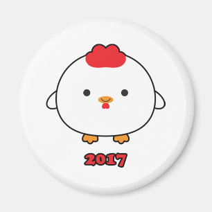 Jaar van de Rooster 2017 Magnet