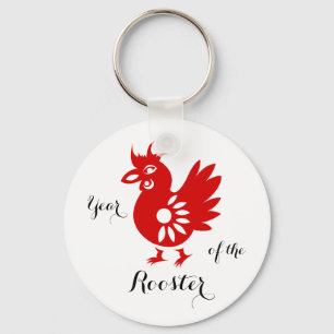 Jaar van de Rooster Chinese Horoscope Magnets Sleutelhanger