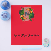 Jaar van de Rooster Circle Flyer (Enkel)