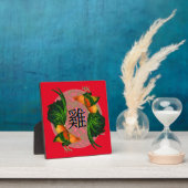 Jaar van de Rooster Circle Fotoplaat (Insitu)