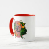 Jaar van de Rooster Circle Mok (Voorkant links)