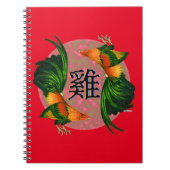 Jaar van de Rooster Circle Notitieboek (Voorkant)