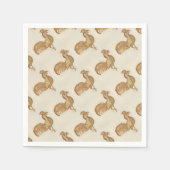 Jaar van de Rooster Happy Nieuwjaar 2017 Servet (Voorkant)