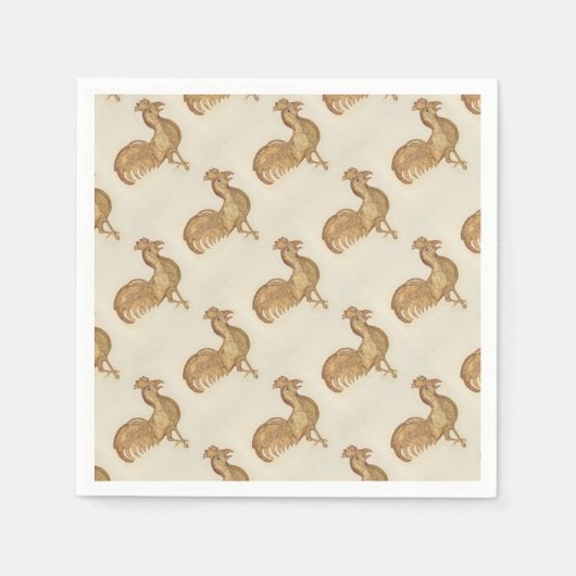 Jaar van de Rooster Happy Nieuwjaar 2017 Servet (Voorkant)