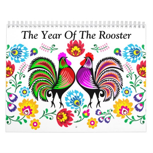 Jaar van de rooster kalender (Hoes)