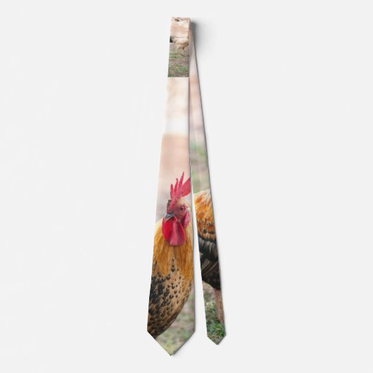 Jaar van de Rooster Necktie Stropdas (Voorkant)